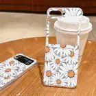 For Samsung Galaxy Z Flip6 Flip5 Flip4 3 Shockproof Flower Slim Phone Case Cover