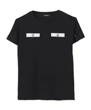 Balmain Kids Logo-Printed Crewneck T-shirt 12,13,14Y,12Y,10Y Black