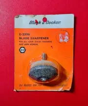 BLACK & DECKER U-3306 BLADE SHARPENER For Lawn Edger/Trimmers & Lawn Mowers- NEW