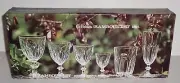 Boxed set of 6 Cristal d'arques Durand "Rambouillet" 6" Flutes Cut Crystal