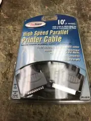New CyberPower 10' High Speed Parallel Printer Cable EPP-103/10