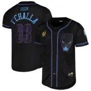 MARVEL-Mens Black Panther 60th Anniversary Fashion Jersey, SIZE: X-Large , Black