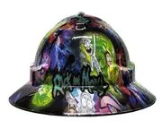 Cool Hard Hats Unisex RICK & MORTY Pro Choice Wide Brim Safety Hard Hat