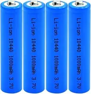 LiCOPOW 10440 Battery 3.7v li-ion Rechargeable 1000mAh,4-Pack.