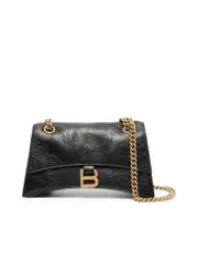 Balenciaga Crush Small Leather Shoulder Bag