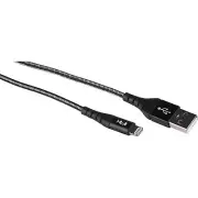 6 ft. Black Lightning MFi to USB A Durable Braided Charging and Sync Cable