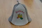 Sauna Hat Wool Felt Bath Accessories for Women and Men , Hair and Head Protectio
