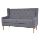 Sofa 2-Seater Lounge Couch Stylish Elegant Seat Fabric Upholstered Home Decor