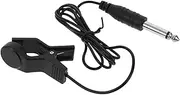 Abaodam Guitar Tuning Keys Microphone Pickup Guitar Equalizer Piezo Microphone Pickup Clip Acoustic Electric Transducer Musical Instrument Accessories Clip Black Abs