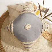 Tassels Cushion Cover 50*50 cm Beige Pillow Cover Handmade Boho rustic decor cream Moroccan Cushions Hand Tufted Cushion