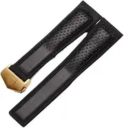 [UsmAsk] Frosted Genuine Leather Watch Strap Fit For Tag Heuer Carrera Diving Monaco F1 Series Breathable Watch Chain 22mm Men Watchband