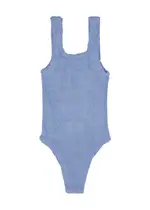 Hunza G Kids Classic Seersucker Swimsuit (7-12 Years) - Blue - One Size ONE SIZE