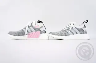 【A-KAY0】ADIDAS 女鞋 W NMD R2 PK GREY PINK 灰白粉【BY9520】