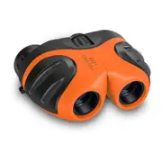 Catzon Kids Binoculars 8x21 Compact Waterproof for Age 3-12 Explore Nature-Orange