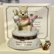 Lenox Disney Pooh's Friendship Garden Trinket Box Pooh&Piglet + Charm NEW IN BOX