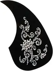 Levemolo Black Pickguard Pick Guitar Protector Plate Holder Scratch Plate Effect Guitar Sticker Pick Gator Holders Band Acoustic Decals Tuner Acoustic Pickguard Pvc