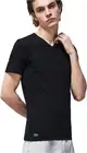 Lacoste Men’s Premium Pima Cotton V-Neck Sport T-Shirt Tonal Croc TH3374-51 BLK