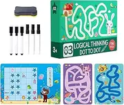 Whnbuij Practice Handwriting for Kids | Preschool Toddler Pen Control | Educational Scribble Workbook Reusable Pen Control Learning Activities for Kids