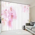 3D Pink flower2 Blockout Photo Curtain Printing Curtains Drapes Fabric Window AU