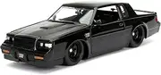 Jada Fast & Furious 1987 Buick Grand National 1:24 Scale Hollywood Ride Diecast Vehicle, Black
