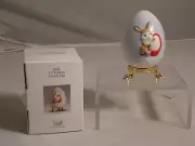 GOEBEL, 2008 ANNUAL EGG, 31ST EDITION, MOTIF-RABBIT PAINTING EGG, NEW, MINT/BOX
