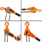 0.75t Orange Chain Block Hoist Ratchet Lever Pulley Lifting 3m Heavy Duty