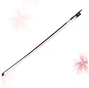GLSTOY Brazilwood Violin Bow 1/4 Size Ebony Parts Octagonal Design Student-friendly for Beginners