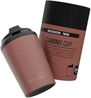 made by Fressko| Reusable Stainless Steel Coffee Cup-Tuscan12oz 340ml|Double Walled Insulated Travel Mug|Easy Clean Leak Proof Lid