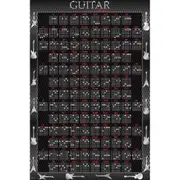 Impact Merch Guitar Chords Black Poster 91.5x61cm Home/Room Hanging Wall Decor