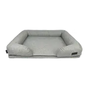 Baxter Bone Taupe Removable Parts Ortho Foam Lounger Pet Bed In Anti-Bacterial Fabric