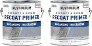 Rust-Oleum Concrete & Garage Recoat Primer, Semi-Transparent Gray, 3.78 Litre (Pack of 2)