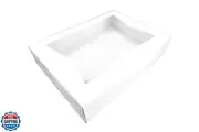 Southern Champion Tray 24433 Paperboard White Window Bakery Box, 19" Length x