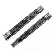 Universal Trampoline Fibre Glass Rods To Replace Top Pole / Metal Ring - W/ Caps 10 feet