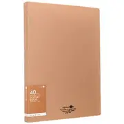 Aqua Drops Display Book Fixed 40 Pockets Beige