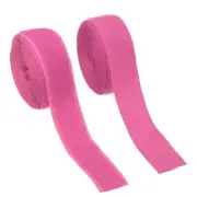 Sew on Hook and Loop Tape, 1 Inch Nylon Fastener Strips 2 Yards (Rose Red)