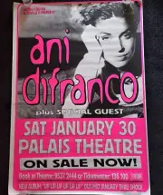 Ani Difranco Silk Screen Tour Poster 1998