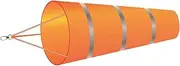 Windsock Wind Measurement Wind Direction Indicator Hanging Reflective Belt Orange