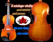 Strad Style SONG maestro 5 strings 4/4 violin,huge and powerful sound #14616