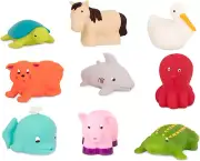 Battat – Assorted Bath Toys – 9Pcs Animal Squirters – Water Squirt Toys – Bat...