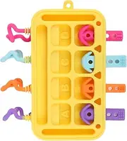 Toddler Activity Board | Sensory Board Toy,Silicone Early Development Toys for Kids Aged 1-3 Years Old, Educational Activity