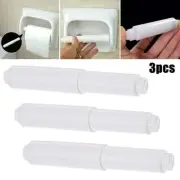 Convenient and Versatile White Toilet Paper Roll Holder Insert Spring 3 Pieces