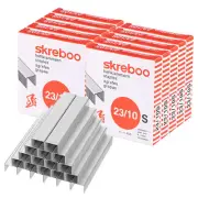 23/10 Staples for Stapler, 10Box 10000pcs 3/8" Leg Length Standard Flat Clinch