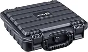Lykus HC-2811 Waterproof Hard Case with Customisable Foam, Interior Size 28.4x26.3x8.7 cm, Suitable for Small Items