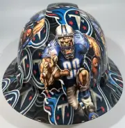 New Full Brim Hard Hat Custom Hydro Dipped TENNESEE TITANS
