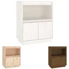 Solid Wood Pine Sideboard Side Storage Cabinet Organiser Multi Colours vidaXL