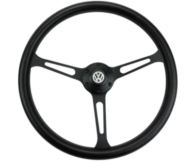 Volkswagen Beetle vw BUS Black 3 Spokes Grant style Steering Wheel 15"