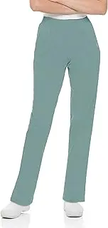 [Landau] Women's Classic Fit Elastic Waist Scrub Pants Small Petite Sea Mist