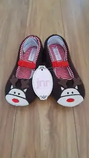 PETER ALEXANDER PJS Girls Reindeer Slippers Sz 9-10/11-12 BNWT PJ Christmas Xmas