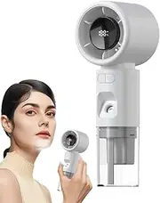 Misting Fan | Portable Handheld Fan,Mini Cooling Tool with Digital Display for Travel Makeup Camping Home