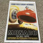 Monaco 1955 Grand Prix Poster 11 x 17 (278)